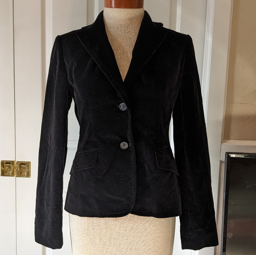 Velvet Black Suit Jacket Ann Taylor